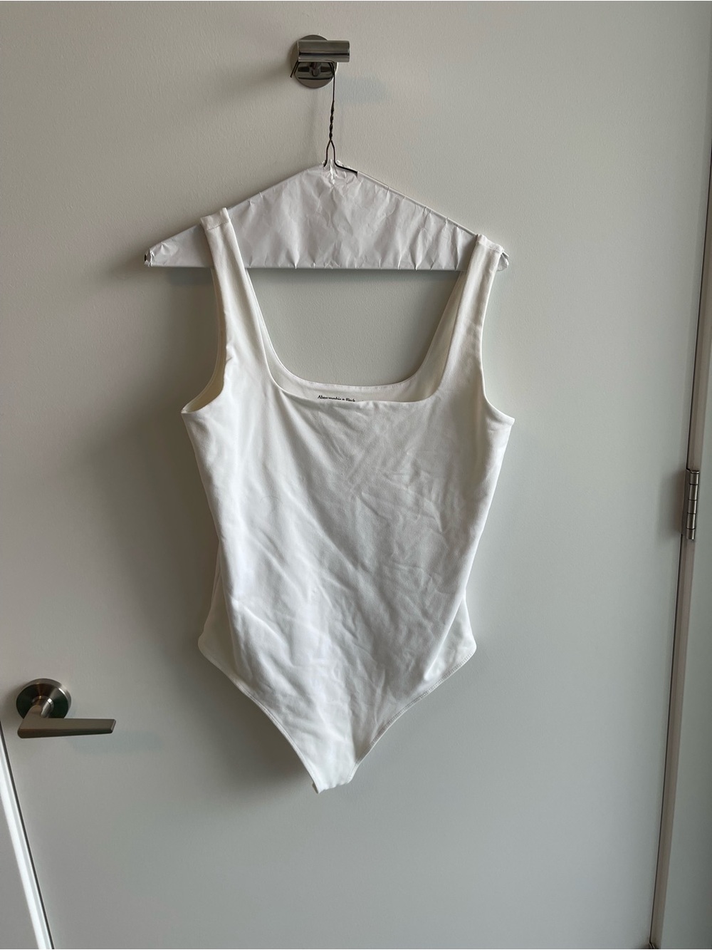 Abercrombie White Soft Bodysuit